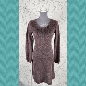 Noa Noa Ribbed Knit Kidmohair Wool Blend Sweater Dress
